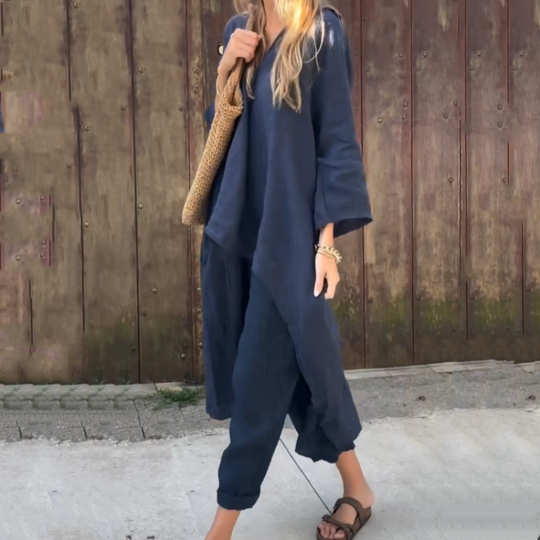 Sommer-Set Damen aus Hose und Langer Bluse - Marissa 4