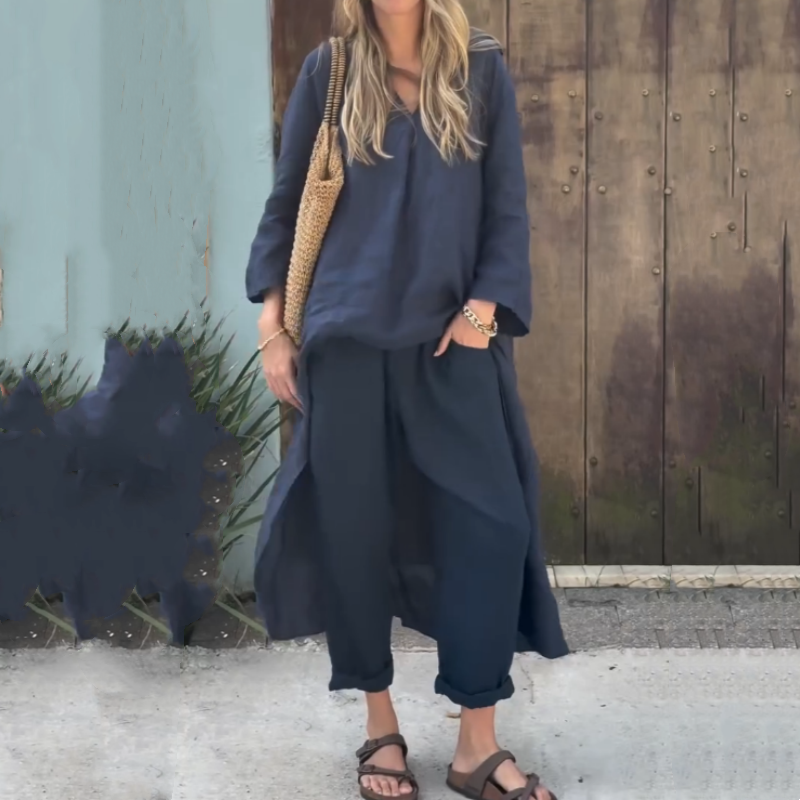 Sommer-Set Damen aus Hose und Langer Bluse - Marissa 9