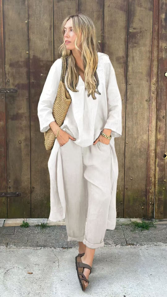 Sommer-Set Damen aus Hose und Langer Bluse - Marissa 1