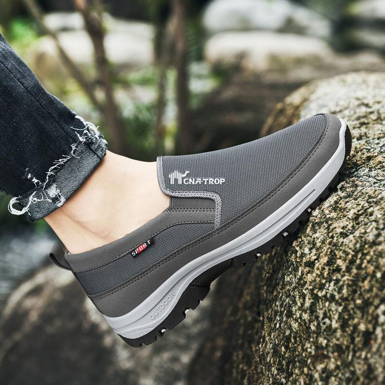 Herren Wanderschuhe Slip On Rutschfest Atmungsaktiv 5