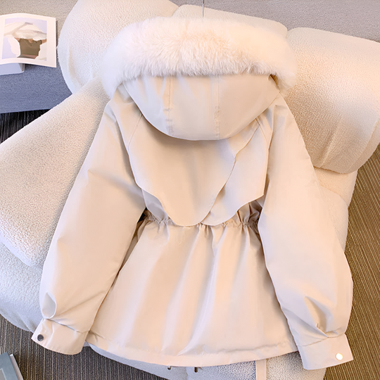 Steppjacke Damen | Kunstfellkragen & Tunnelzug