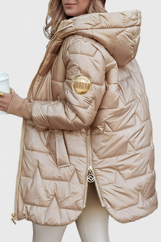 Steppjacke Damen | Lang mit Kapuze 8