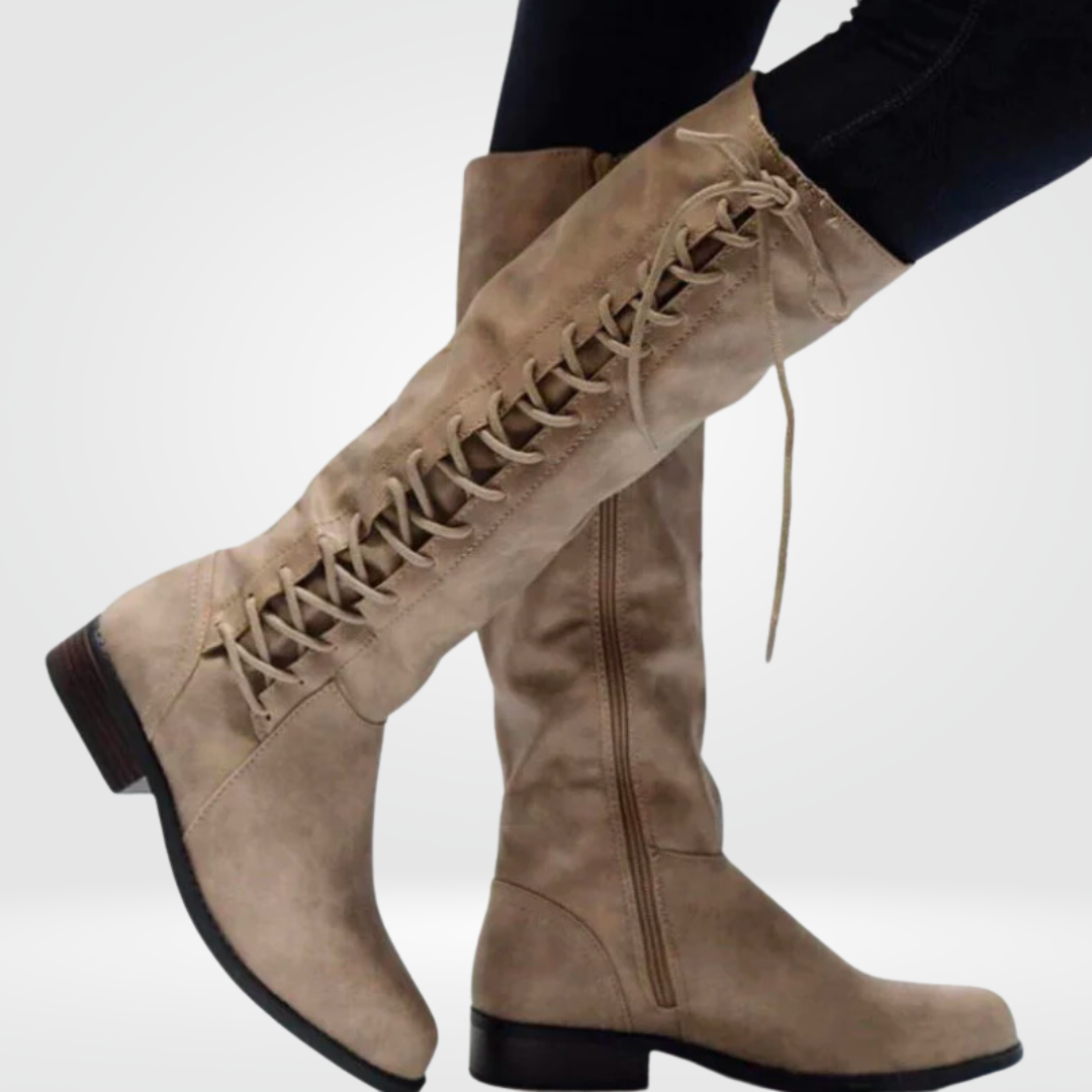 Stiefel Damen | Blockabsatz & Schnürung 3