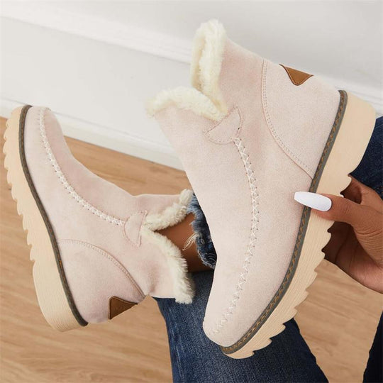 Stiefeletten Damen | Kunstfellfutter & Slip-On