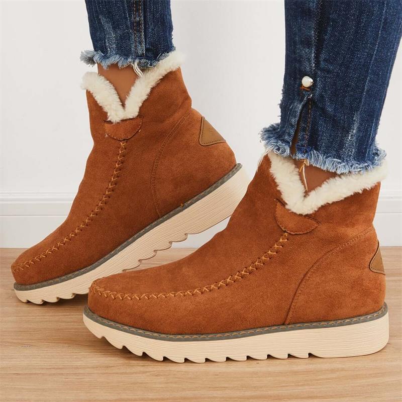 Stiefeletten Damen | Kunstfellfutter & Slip-On
