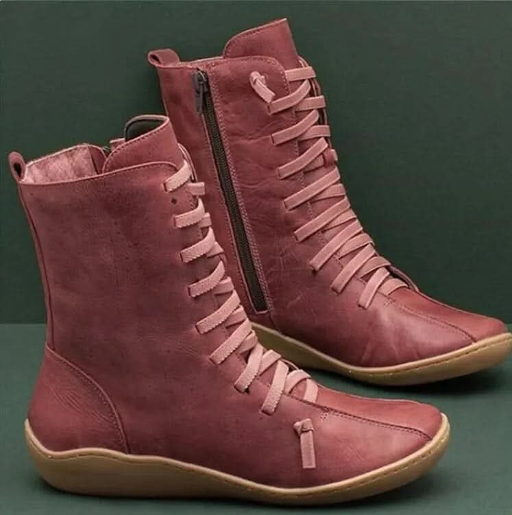 Stiefeletten Damen | Minimalistisches Design & Schnürung