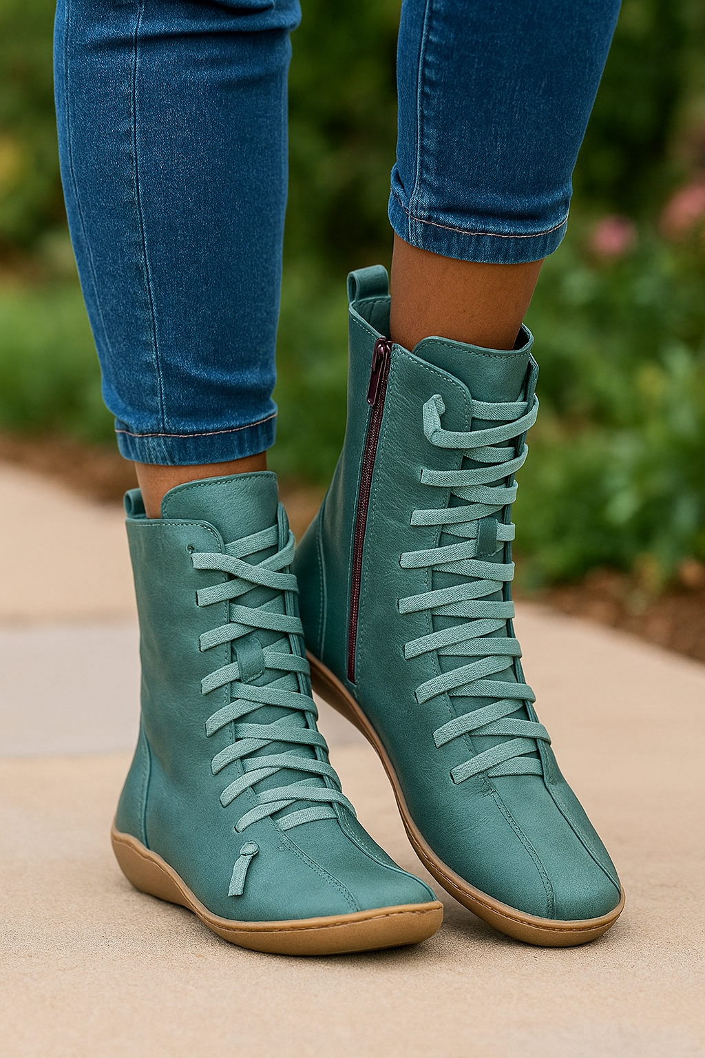 Stiefeletten Damen | Minimalistisches Design & Schnürung
