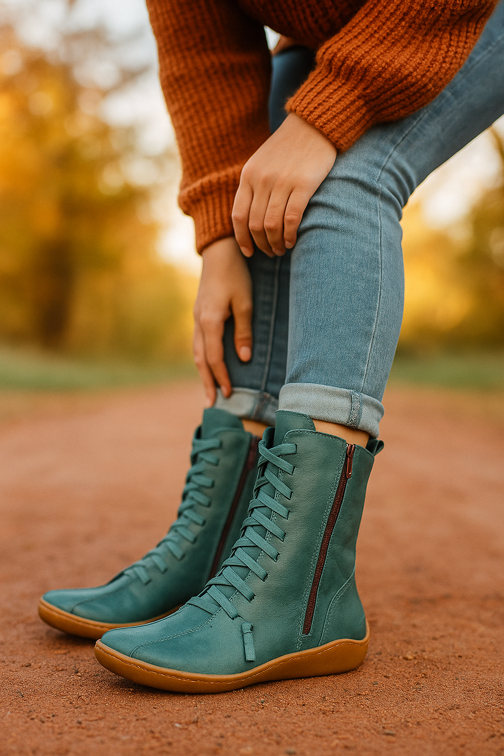Stiefeletten Damen | Minimalistisches Design & Schnürung