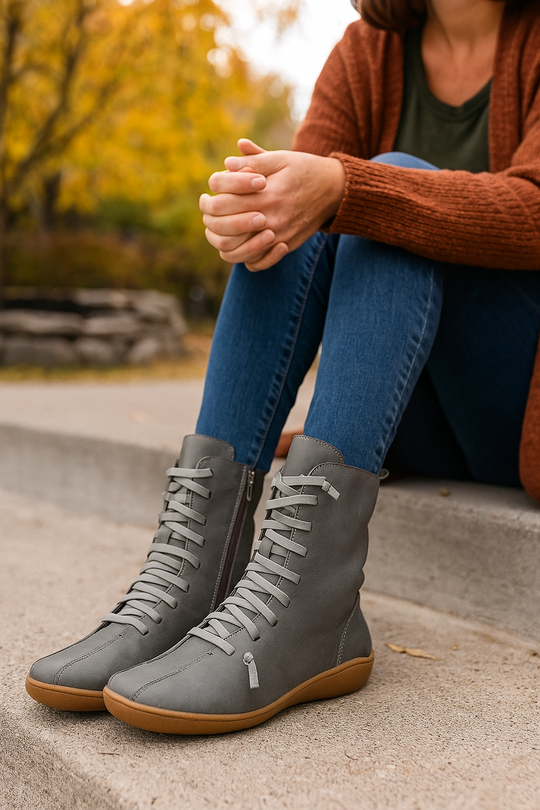Stiefeletten Damen | Minimalistisches Design & Schnürung