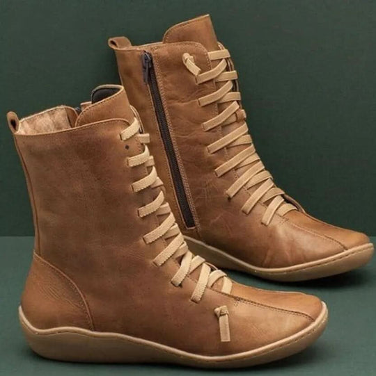 Stiefeletten Damen | Minimalistisches Design & Schnürung