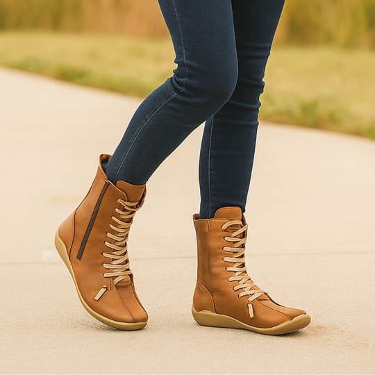 Stiefeletten Damen | Minimalistisches Design & Schnürung