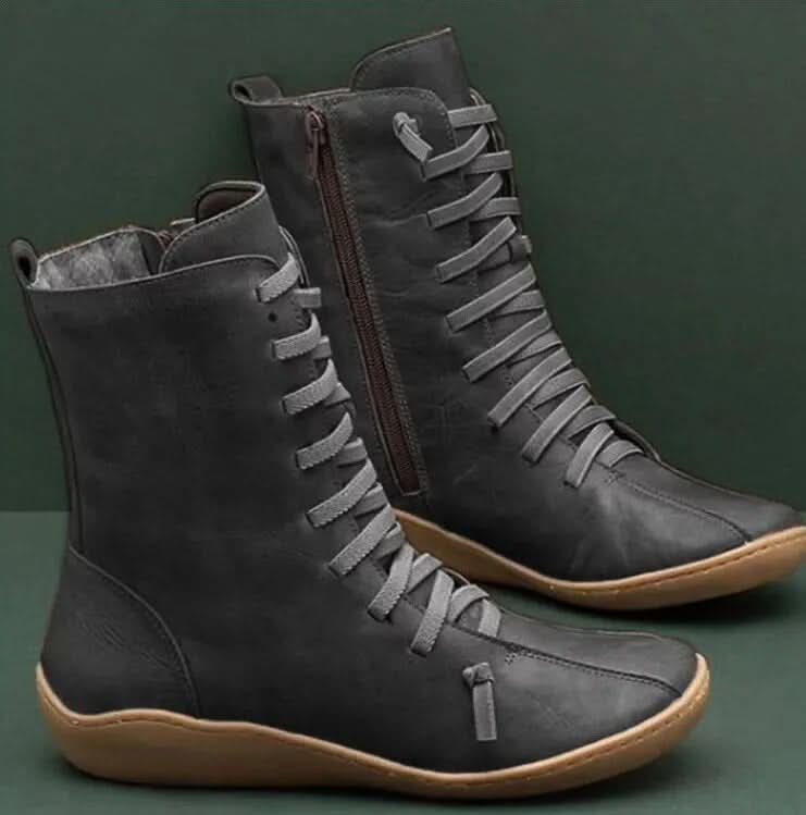Stiefeletten Damen | Minimalistisches Design & Schnürung