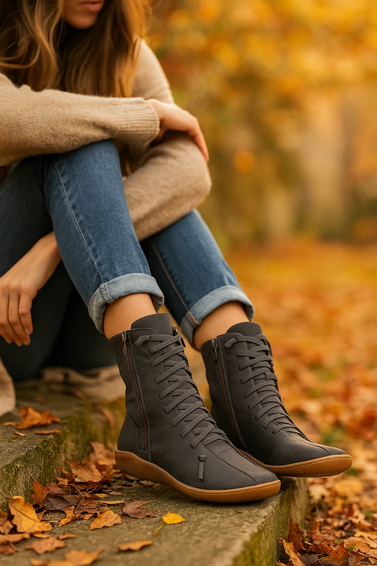 Stiefeletten Damen | Minimalistisches Design & Schnürung