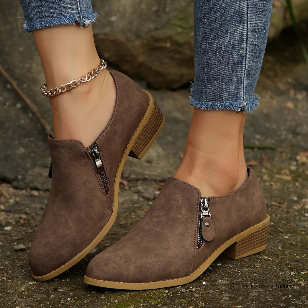 Stiefeletten Damen | Seitenreißverschluss & Bequemer Sitz