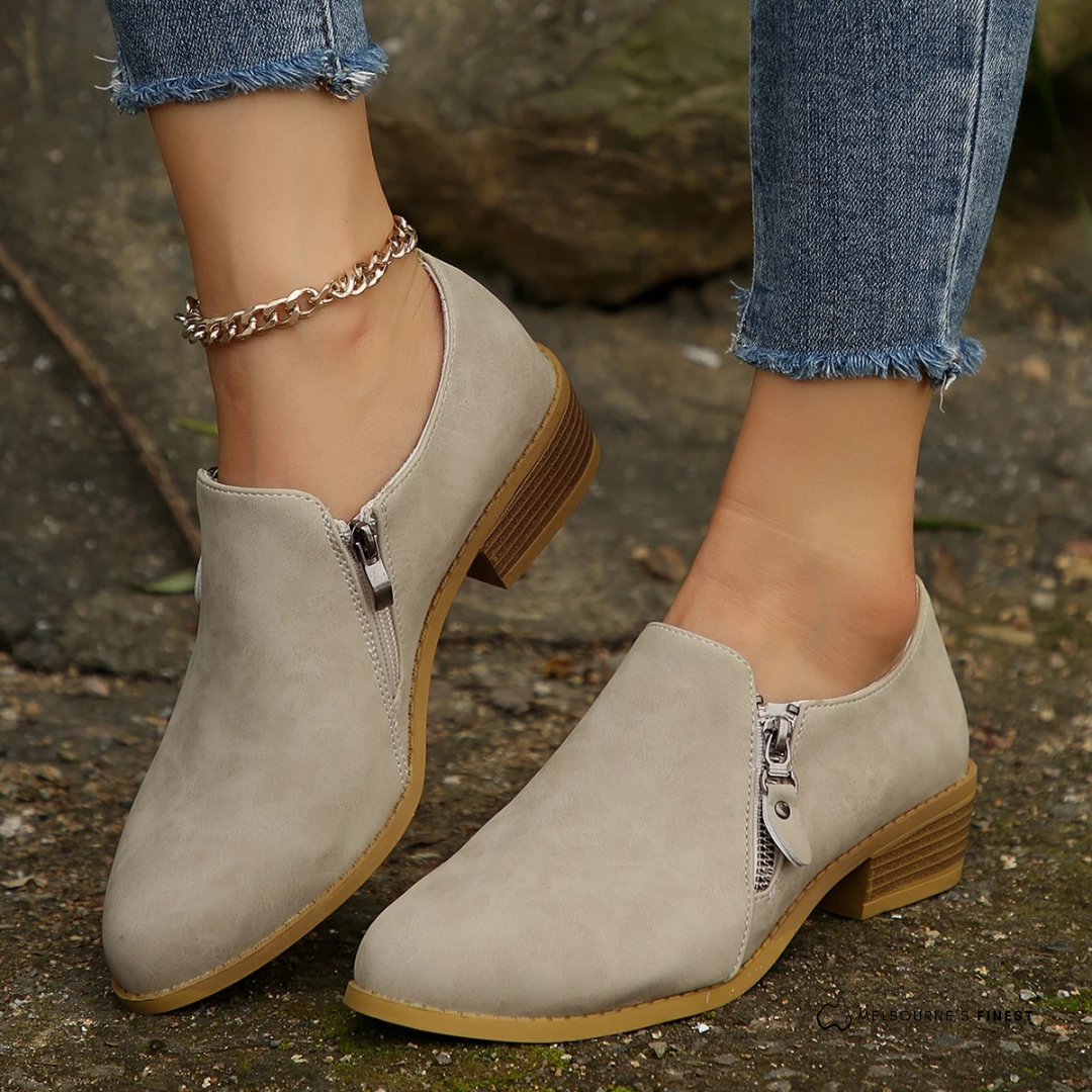 Stiefeletten Damen | Seitenreißverschluss & Bequemer Sitz