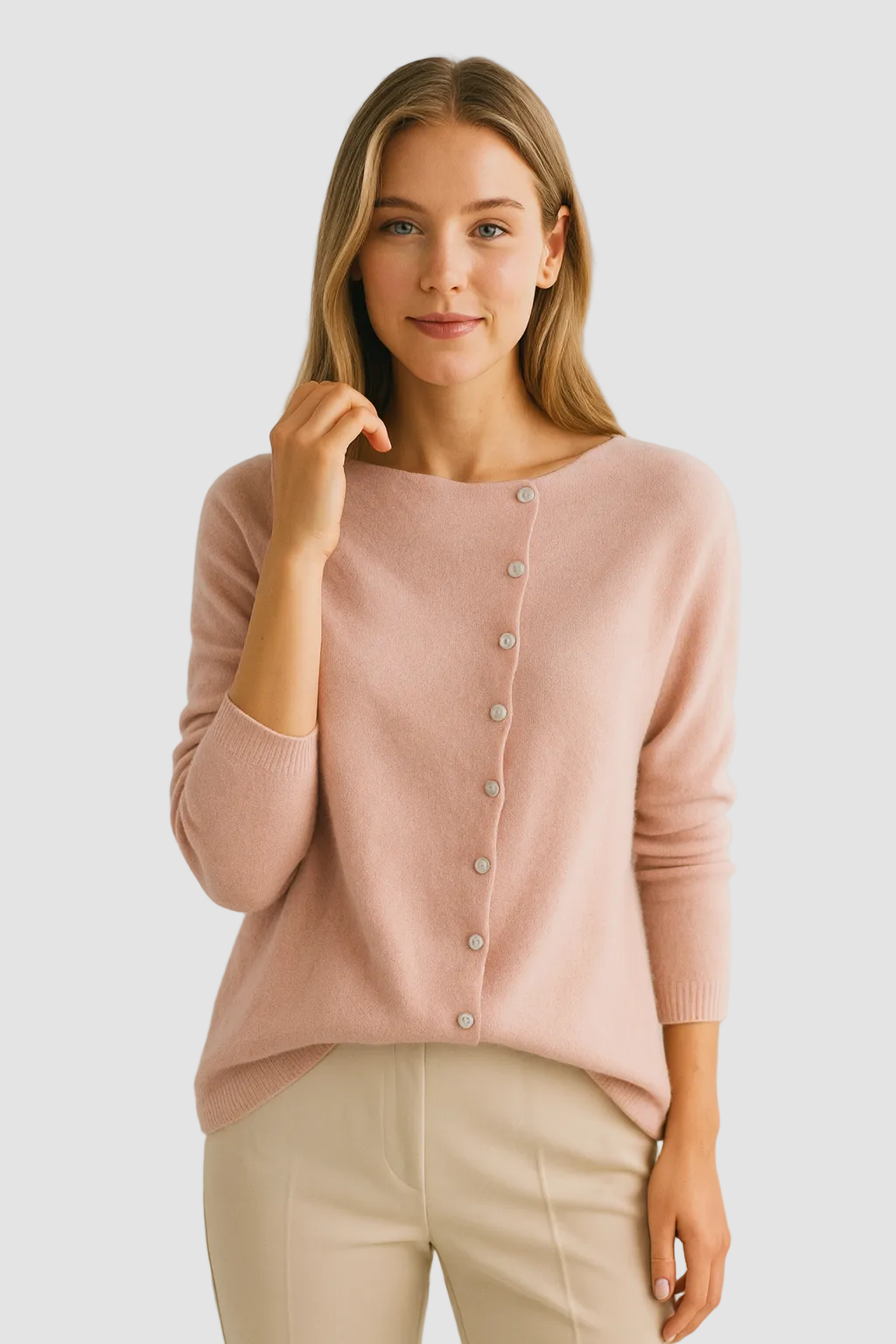 Stijlvolle Dames Cardigan Met Comfortabele Pasvorm En Knopen 0