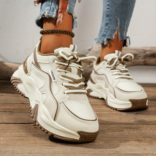 Stijlvolle Dames Sneakers Met Hoge Zool 0