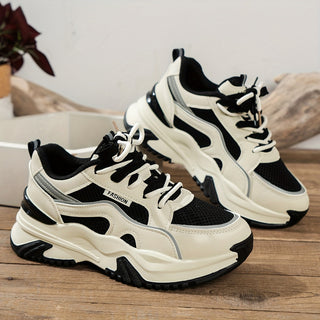 Stijlvolle Dames Sneakers Met Hoge Zool 3
