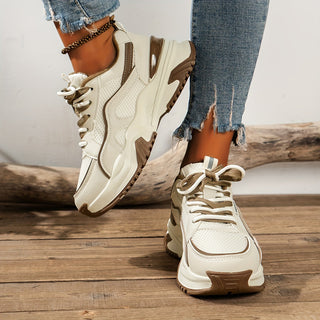 Stijlvolle Dames Sneakers Met Hoge Zool 5