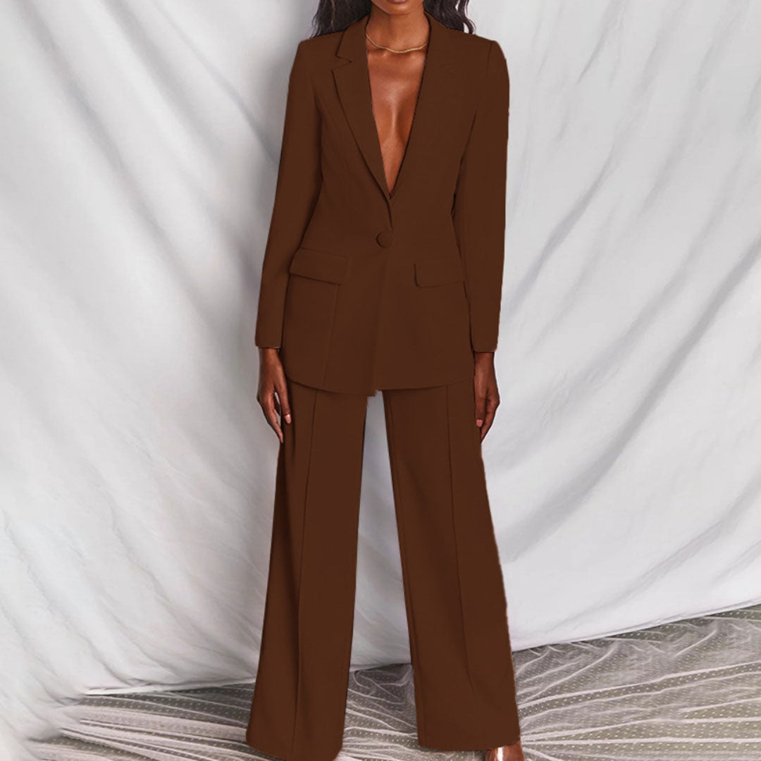 Stilvolles Set aus Blazer und Stoffhose im Schicken Business-Look - Alessandra