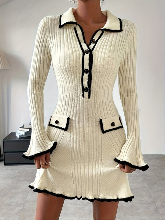 Strick-Minikleid Damen für Jede Jahreszeit - Christine 4