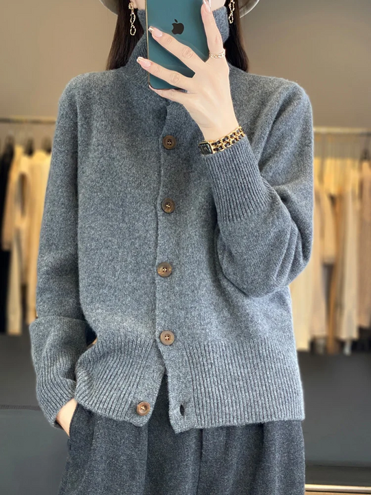 Strickjacke Damen | Mit Knöpfen | Gepflegter Kragen & Schmeichelhafte Passform 2