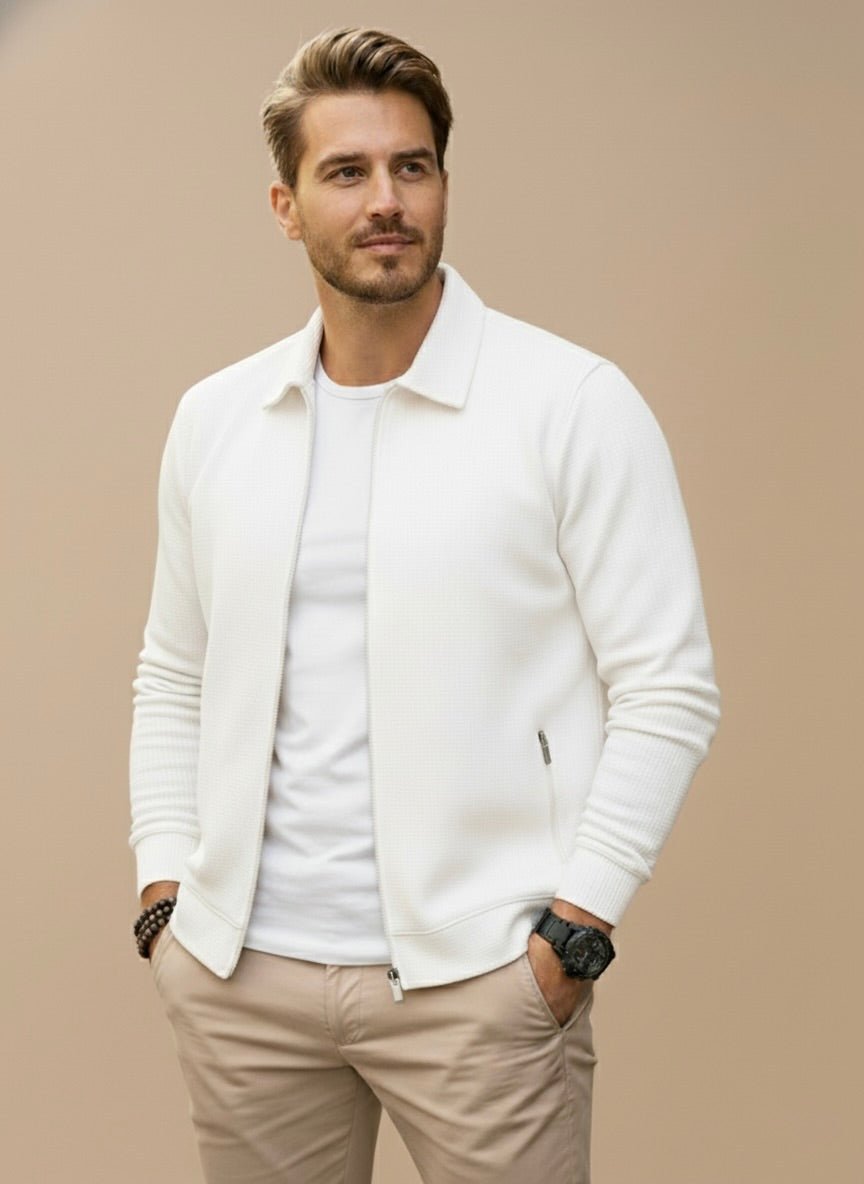 Strickjacke Herren | Reißverschluss & Stehkragen