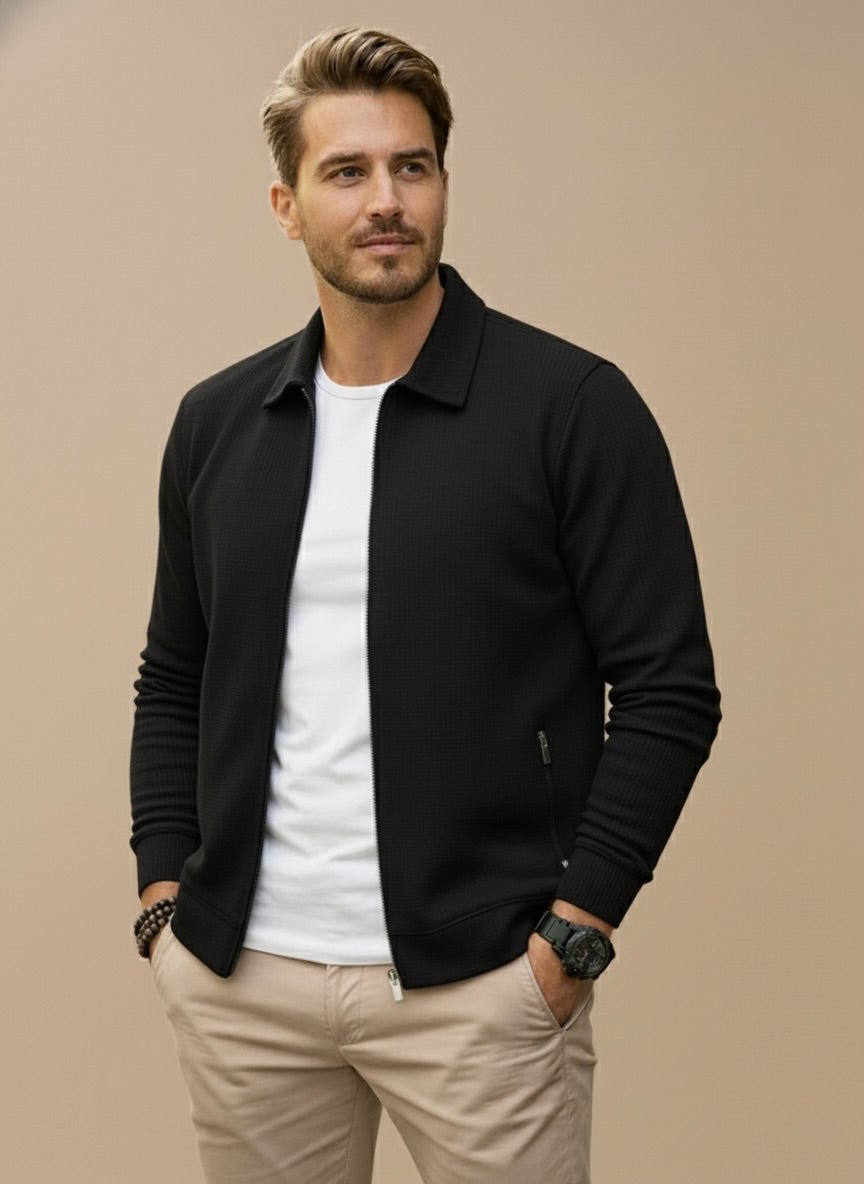 Strickjacke Herren | Reißverschluss & Stehkragen