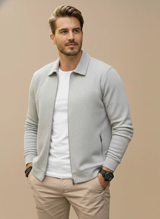 Strickjacke Herren | Reißverschluss & Stehkragen