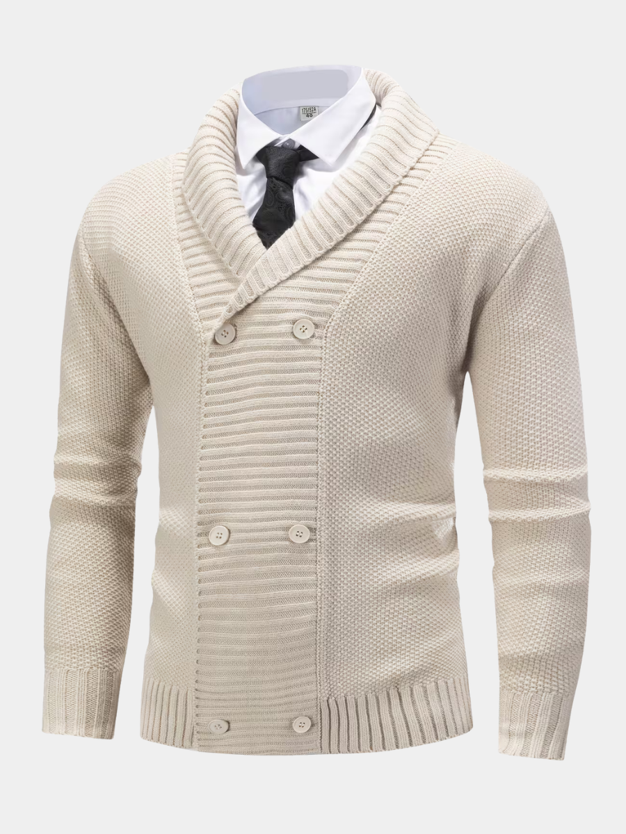 Strickjacke Herren | Rippenmuster & Bequemer Schnitt