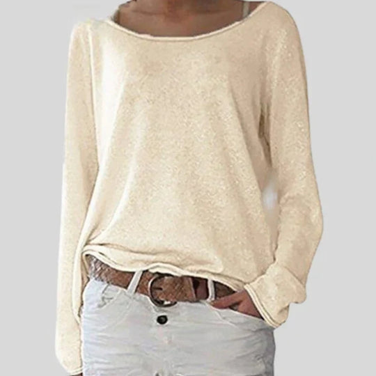 Strickpullover Damen | U-Boot-Ausschnitt & Stretch