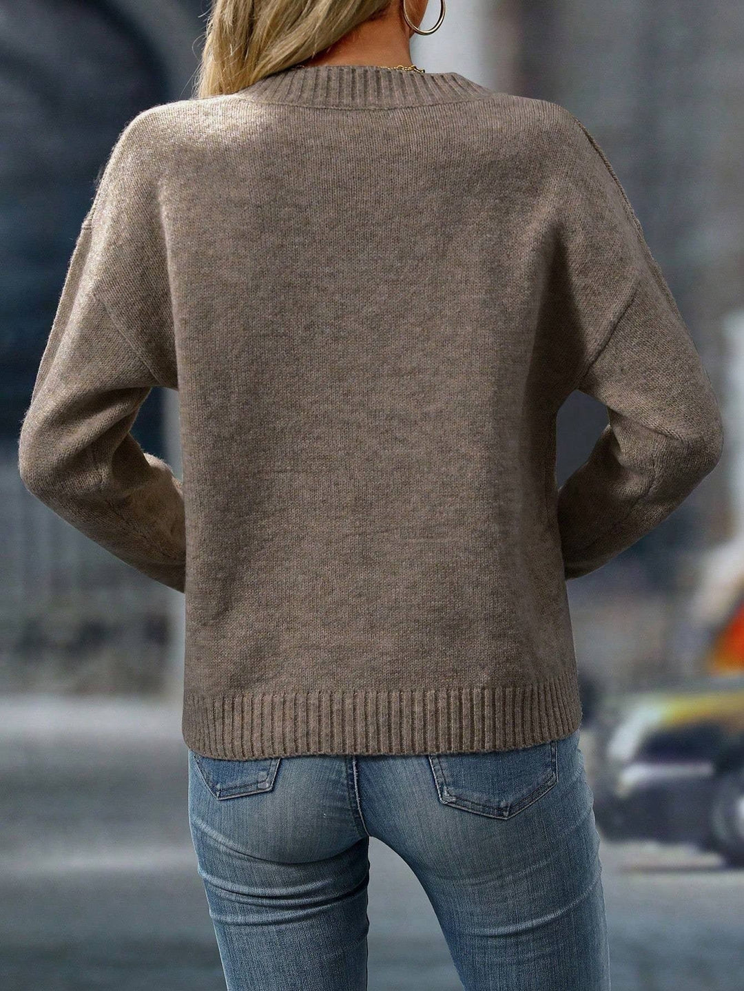 Strickpullover Damen | V-Ausschnitt & Feinstrick