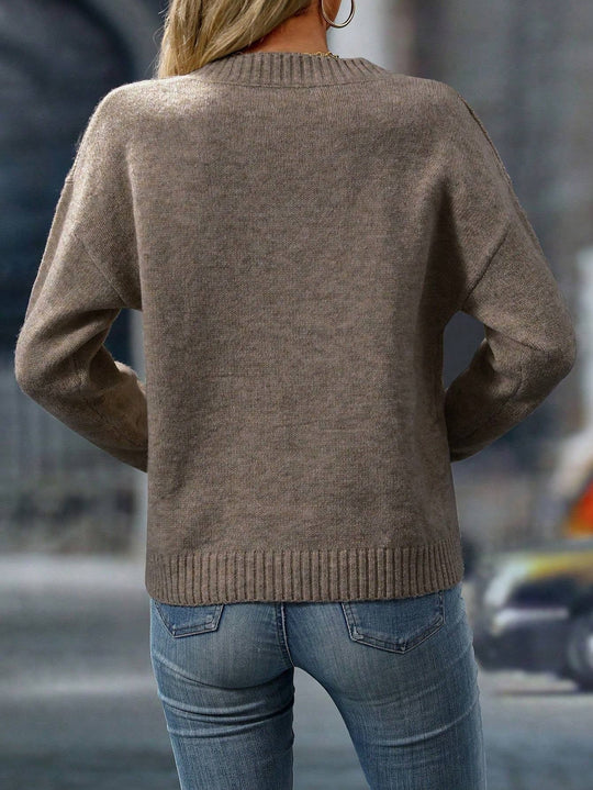 Strickpullover Damen | V-Ausschnitt & Feinstrick