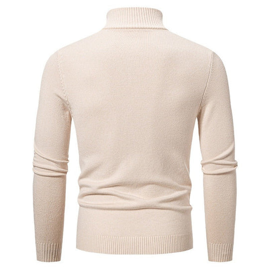 Strickpullover Herren | Zopfmuster & Stehkragen