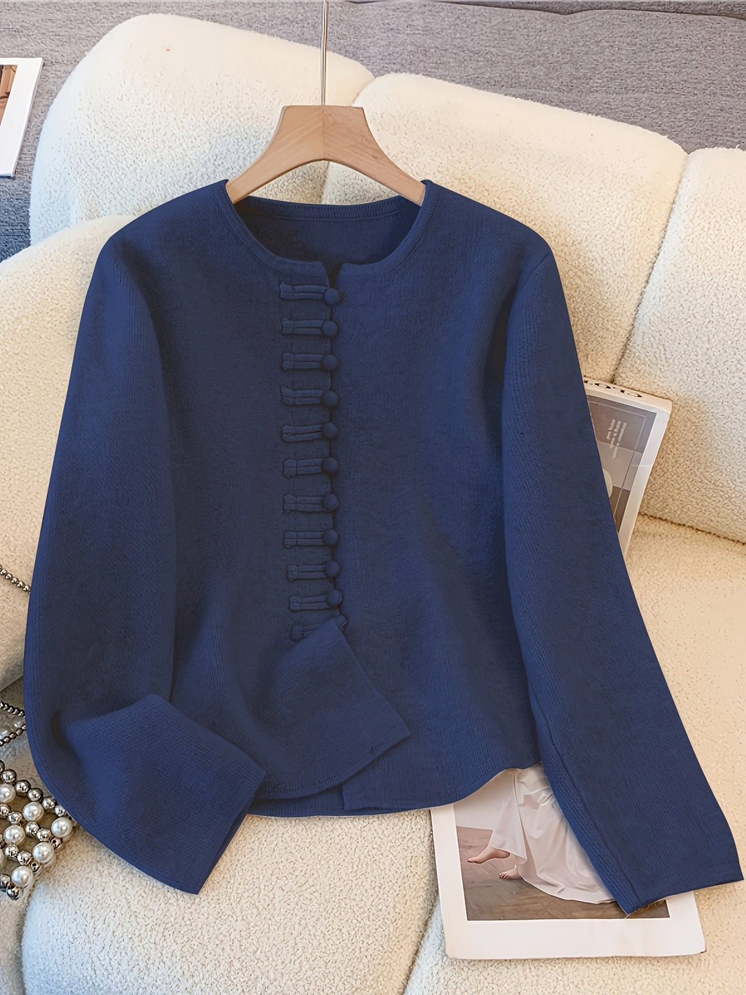 Strickset Damen | Bequeme Passform & Asymmetrischer Saum 4