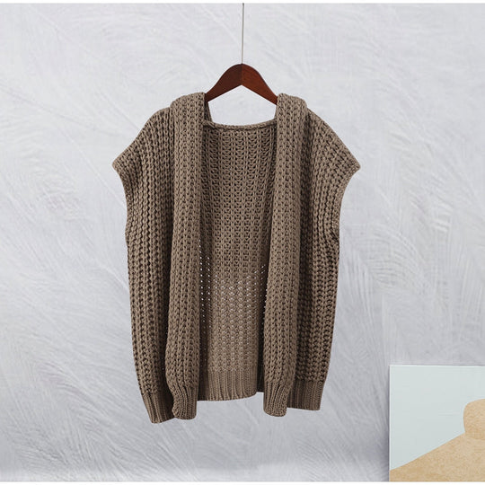 Strickweste Damen | Ärmellos & Kapuze 5