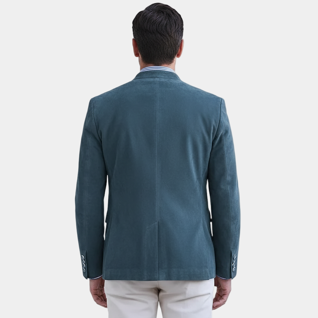 Suede Blazer Heren | Opstaande Kraag & Tijdloze Look