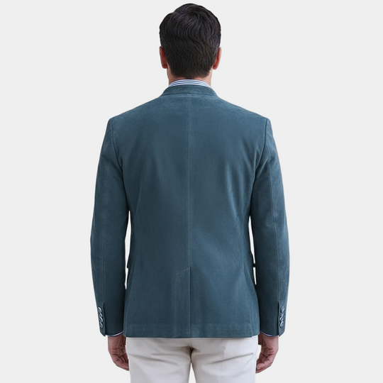 Suede Blazer Heren | Opstaande Kraag & Tijdloze Look