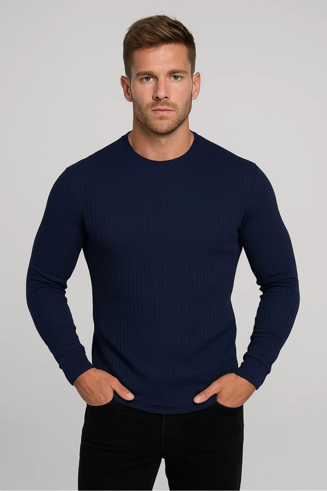 Sweater Heren | Slim Fit & Geribd Comfort