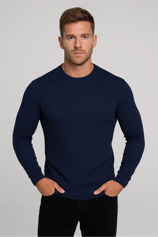 Sweater Heren | Slim Fit & Geribd Comfort