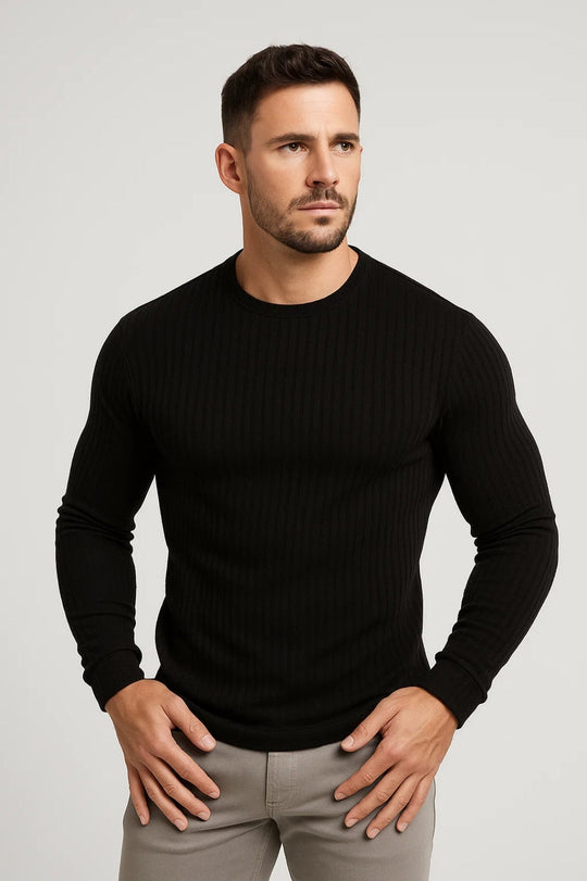 Sweater Heren | Slim Fit & Geribd Comfort