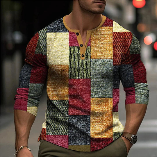 Sweatshirt Kleurrijk | Karaktervol Patchwork Design & Comfort Fit