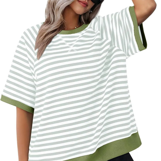 T-Shirt Dames | Gestreept Design & Relaxte Pasvorm