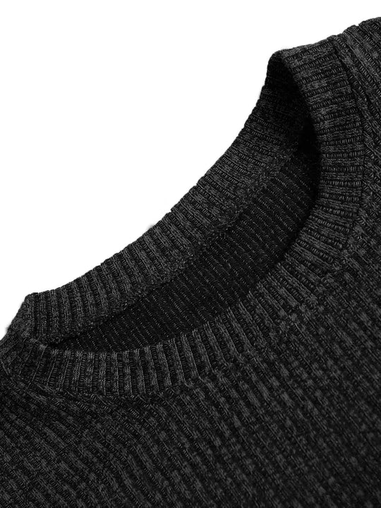Casual heren T-shirt met jacquard patroon 3