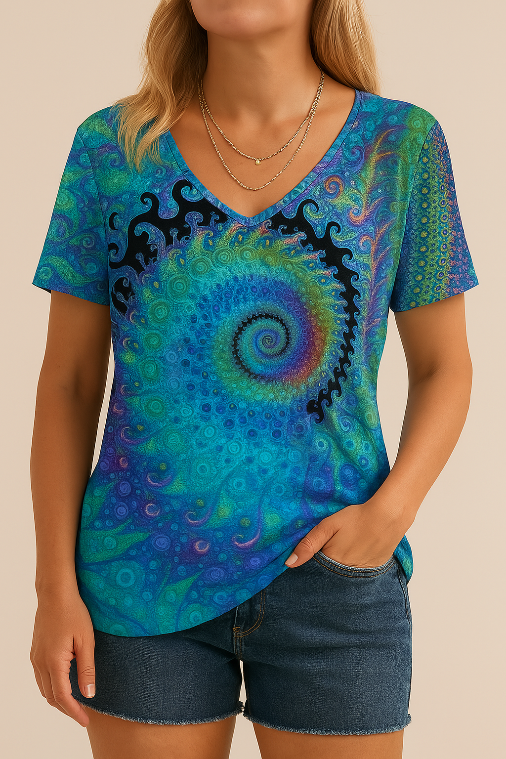 T-shirt Dames | V-hals & Opvallende Retroprint