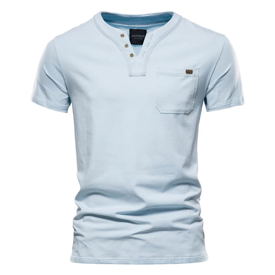 T-shirt Heren | Licht Katoen Slim Fit