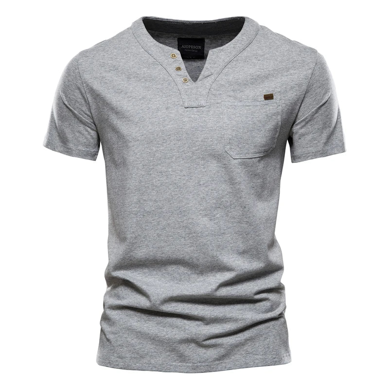 T-shirt Heren | Licht Katoen Slim Fit