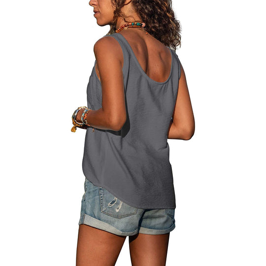 Tanktop | Knopensluiting & Luchtig Draagcomfort