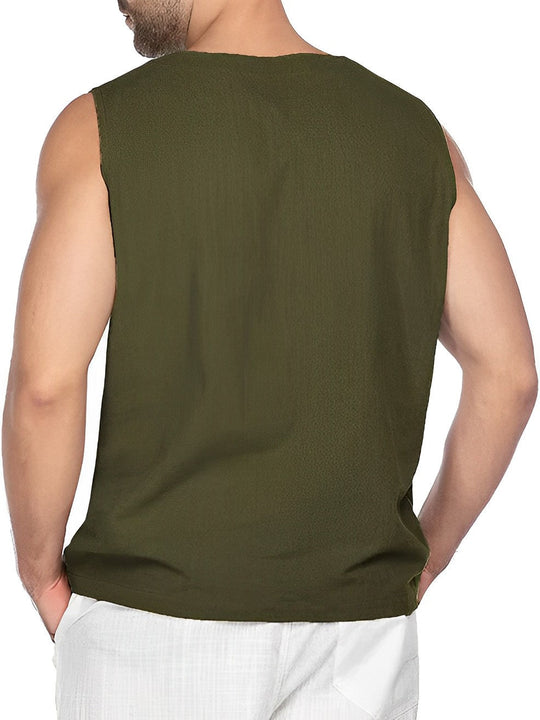 Tanktop | V-Hals Met Veter & Luchtig Draagcomfort