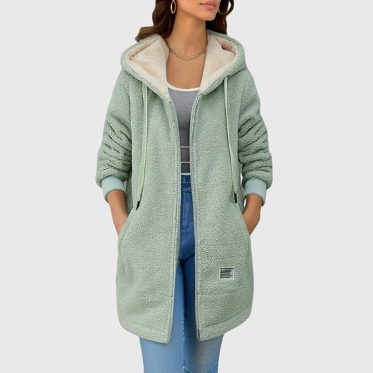 Teddymantel Damen | Kapuze & Warme Wärme 2